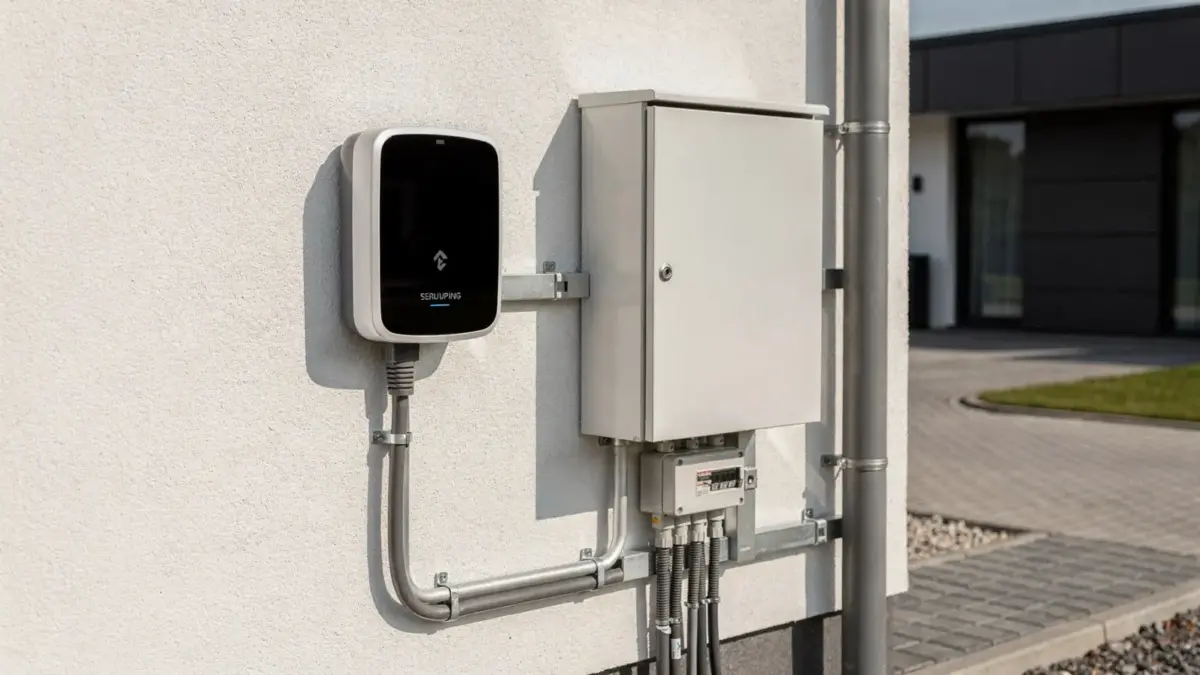 Wallbox, Hauptsicherung und Lastmanagement im Hausanschluss einer modernen Elektroinstallation