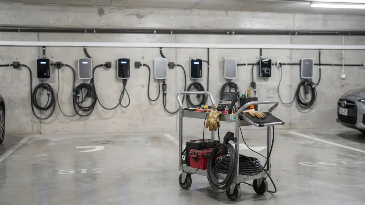Wallboxen in einer Tiefgarage: Wartung und Reparatur im Gemeinschaftseigentum